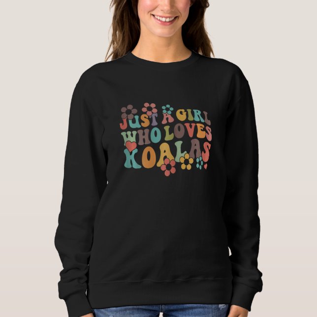 Camiseta Retro Groovy Boho Hippie Just A Girl Who Loves Koa (Frente)