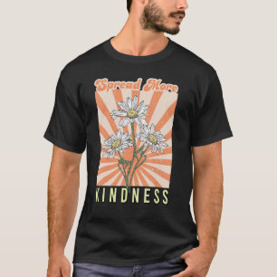 Camiseta Retro Groovy Daisy Espalhe Mais Bondade M Positivo