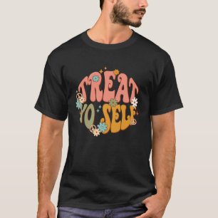 Camiseta Retro Groovy Daisy Mental Health Se Trate Po