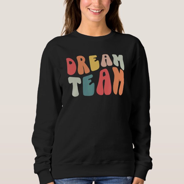 Camiseta Retro Groovy Dream Teacher Team Teacher Life Princ (Frente)