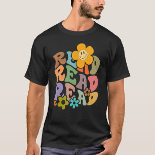 Camiseta Retro Groovy É um bom dia ler um livro 1