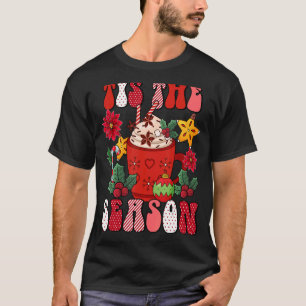 Camiseta Retro Groovy Esta É A Época Vermelha Xadrez Quente