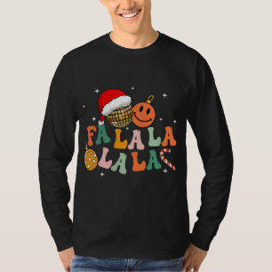 Camiseta Retro Groovy Fa La Christmas Lights Cute Xmas S