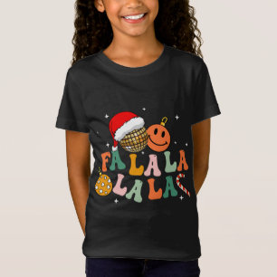 Camiseta Retro Groovy Fa La Christmas Lights Cute Xmas S