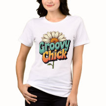 Retrô Groovy Garota Páscoa Margarida Flor Poder