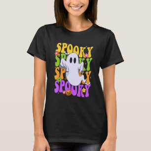 Camiseta Retro Groovy Ghost Halloween Figurume SPOOKY VIBES