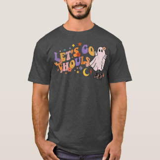 Camiseta Retro Groovy Go Ghouls Ghost 70s Hippie Hall