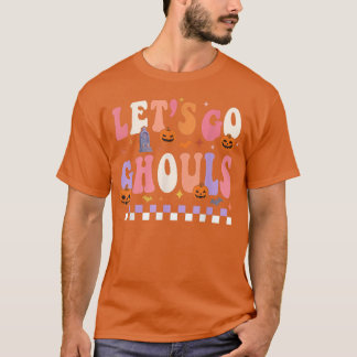 Camiseta Retro Groovy Go Ghouls Ghost 70s Hippie Hall