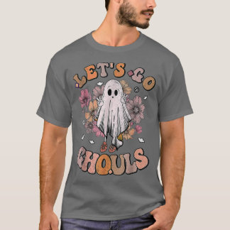 Camiseta Retro Groovy Go Ghouls Ghost 70s Hippie Hall