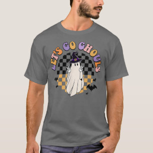 Camiseta Retro Groovy Go Ghouls Ghost 70s Hippie Hall