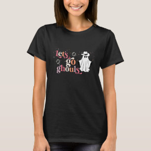 Camiseta Retro Groovy Go Ghouls Halloween Matando Mo