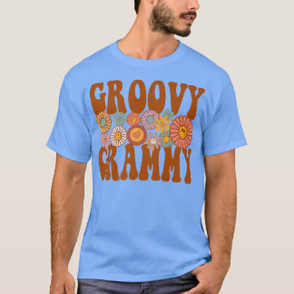 Camiseta Retro Groovy Grammy Matching Family 1st Birthday P