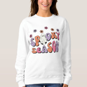 Camiseta Retro Groovy Halloween Spooky Season