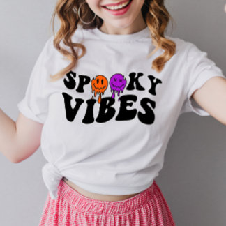 Camiseta Retro Groovy Halloween Spooky Vibes