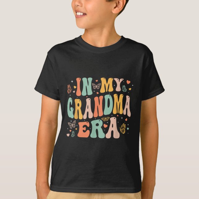 Camiseta Retro Groovy In My Grandma Era Mother's Day Women  (Frente)