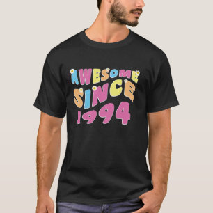 Camiseta Retro Groovy Incrível Desde 1994 aniversário de 30