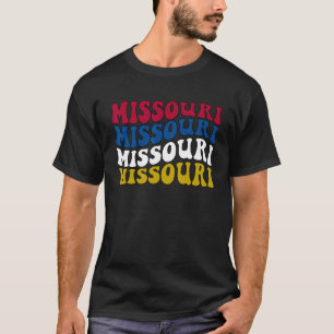 Camiseta Retro Groovy Missouri State Home Girl I Love Misso