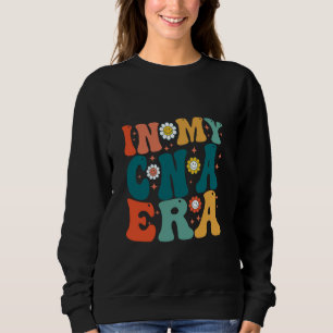 Camiseta Retro Groovy Na Minha Era CNA Enfermeira Certifica