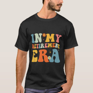 Camiseta Retro Groovy Na Minha Era de Aposentadoria Homens 