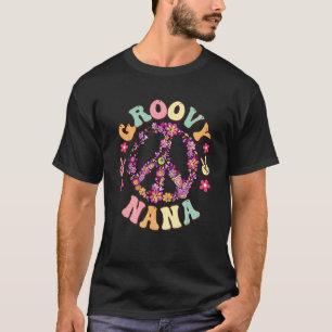 Camiseta Retro Groovy Nana e Vintage Family Retro Nana Bd