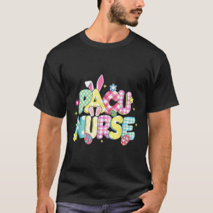 Camiseta Retro Groovy Pacu Enfermeira Bunny Ear Engraçado P