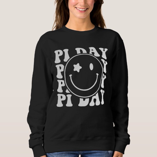 Camiseta Retro Groovy Pi Day 3 14 Pi Symbol Science Math Te (Frente)