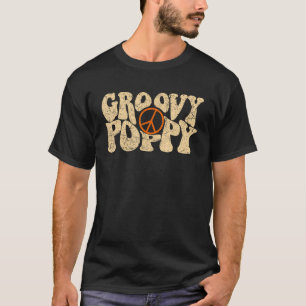 Camiseta Retro Groovy Poppy Nostalgia Estética 60 s 70 s R