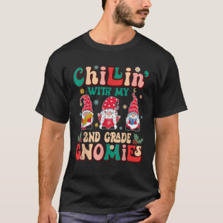 Camiseta Retro Groovy Relaxando Com Meus Gnomies Da 2ª Séri