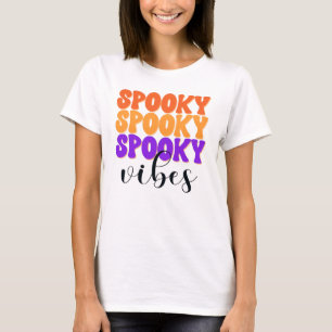 Camiseta Retro Groovy Spooky Vibes Vintage Halloween