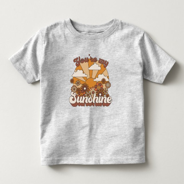 Camiseta Retro Groovy | Você é meu Sol (Frente)