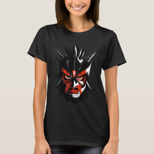 Camiseta Retro Grunge, Guerreiro Samurai Japonês Vintage