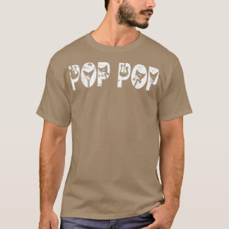 Camiseta Retro Guitarista Padre Pop Pop Dia de os pais Guit