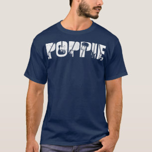 Camiseta Retro Guitarista Padre Poppie Dia de os pais de Vi