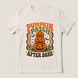 Camiseta Retro Halloween Abóbora do Campo Depois do Escurec