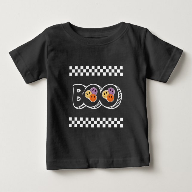 Camiseta Retro Halloween Boo Cute Unisex (Frente)