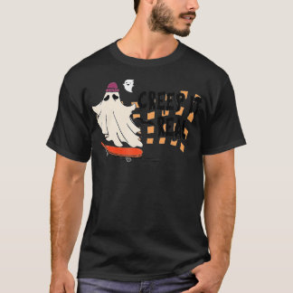 Camiseta Retro Halloween Crepe It Real Vintage Ghost Hallow