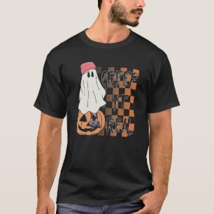 Camiseta Retro Halloween Crepe-lhe Real Vintage Ghost Hallo
