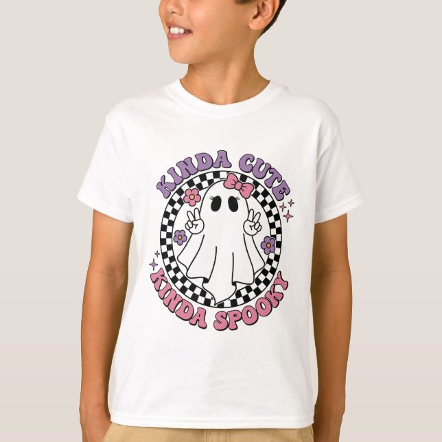 Camiseta Retro Halloween Feelin Meio Bonito, Maluco (Frente)