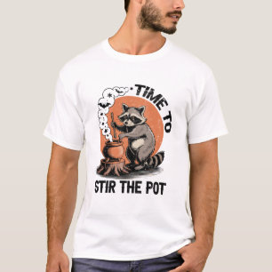 Camiseta Retro Halloween Feral Hora de Mexer o Caldeirão
