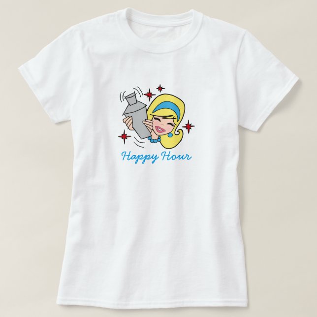 Camiseta Retro Happy Hour (Frente do Design)