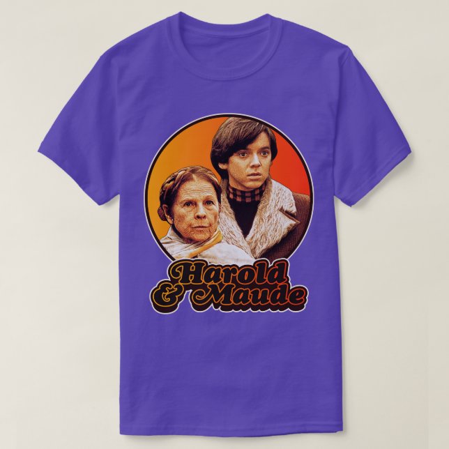 Camiseta Retro Harold E Maude Tribute (Frente do Design)