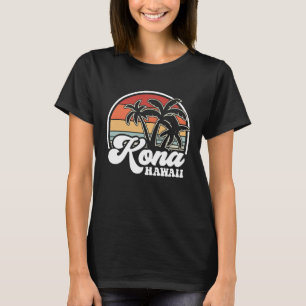 Camiseta Retro Havaí Kona Praia Havaiana Palmeiras