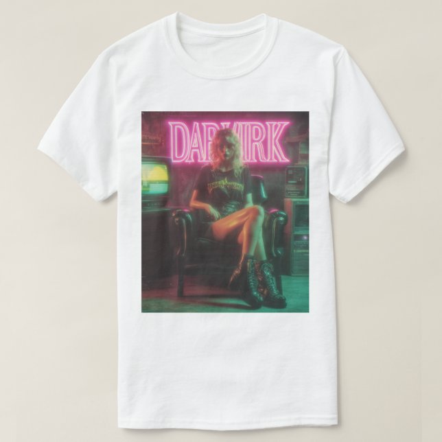 Camiseta Retro Hawkins After Midnight (Frente do Design)