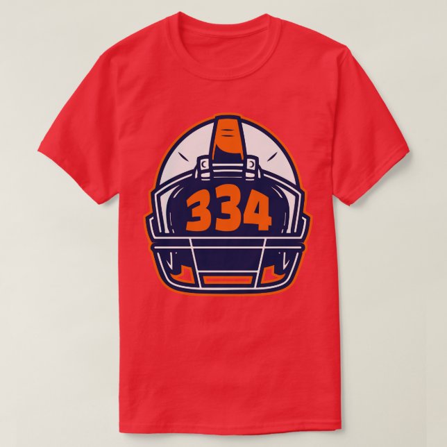 Camiseta Retro Helmet 334 Area Code Auburn Alabama (Frente do Design)