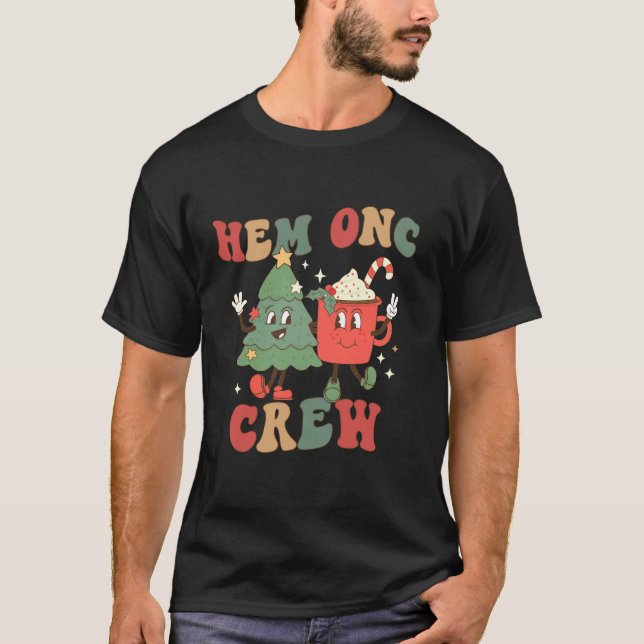 Camiseta Retro Hem Onc Crew Hematology Enfermeiro Chris (Frente)