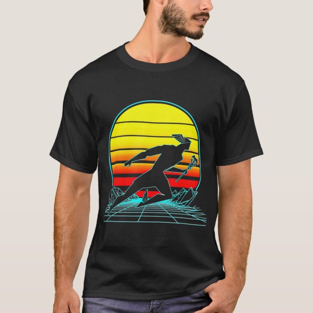 Camiseta Retro Hermes God Vaporwave (Frente)