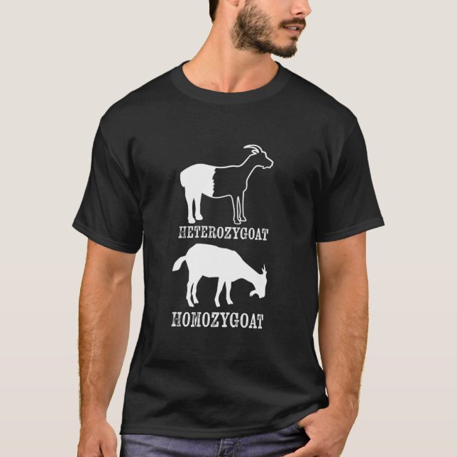 Camiseta Retro Heterozycaprinos Biologia genética Alele ner (Frente)