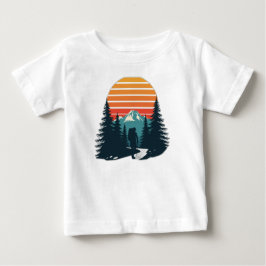 Camiseta Retro Hiker Mountain Adventure