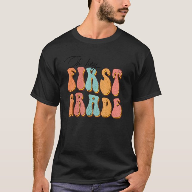 Camiseta Retro Hippie, Ei Professor De Primeiro Grau De Vol (Frente)