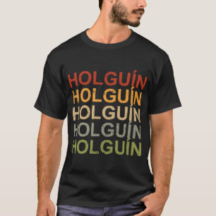 Camiseta Retro Holguin Cuba Viagem orgulhoso Cubano Holguín